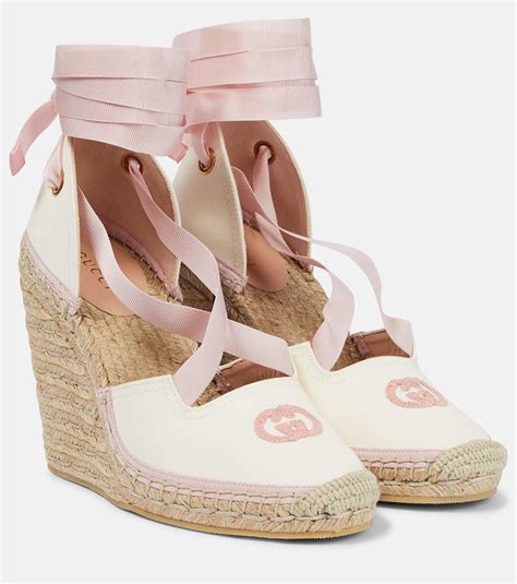 gucci multicolor wedges|Gucci espadrilles wedges.